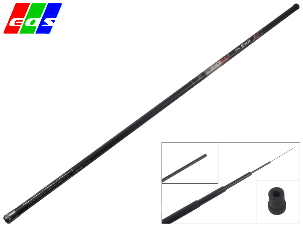 Вудка EOS "KK 3" (Trout) карбон IM6, без кілець, 5-секційна 5м 10-35г