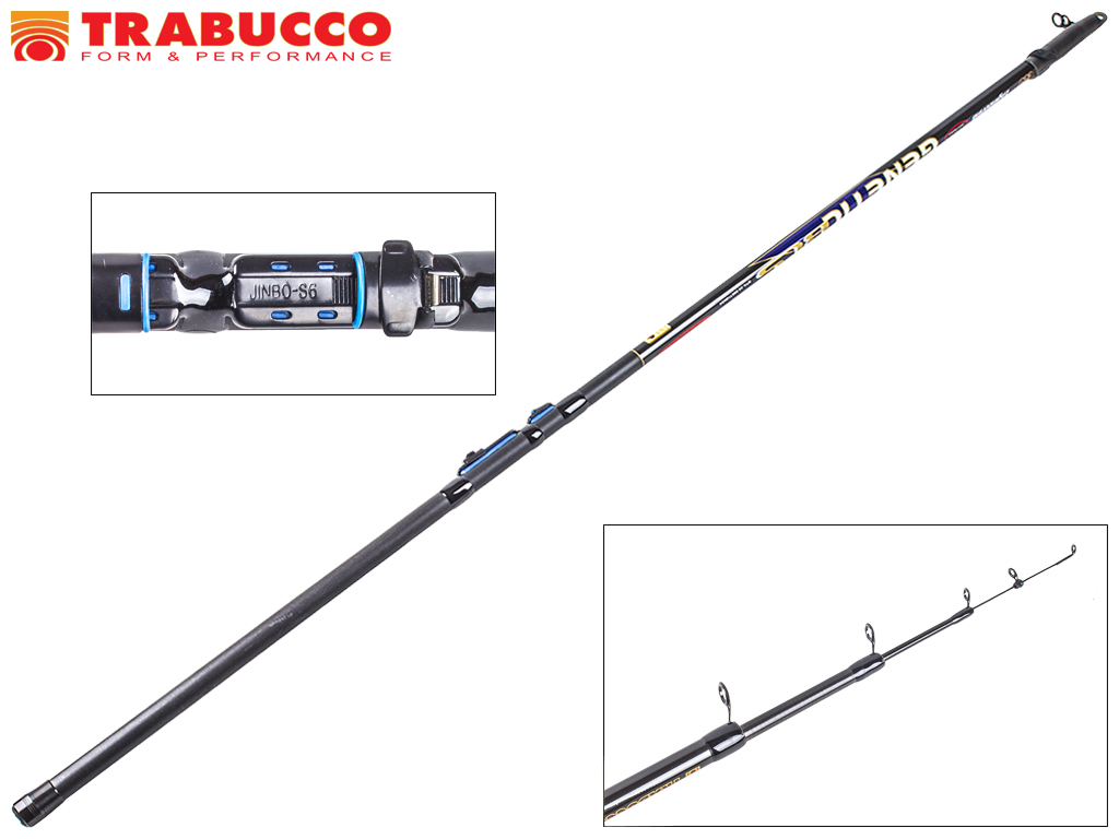 Вудка Trabucco "Genetic BLS" карбон, 5 кілець, 4-секційна 4м 5-25г