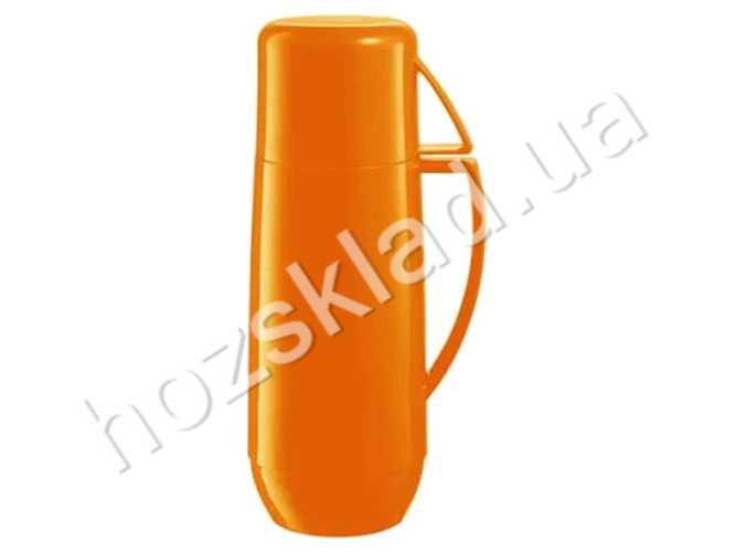 Термос с кружкой FAMILY COLORI 1л оранжевый 91432