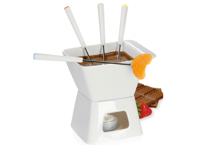 Фондю для шоколаду GUSTITO на 4 персони, 13х13см, виделка 18см 32961