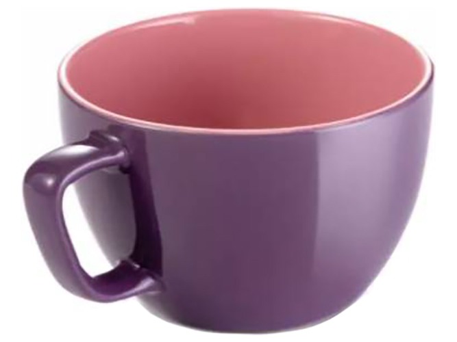 Кружка большая CREMA SHINE D9х8,5см 600мл фиолетовый 93221