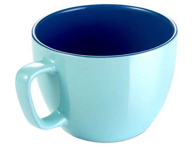 Кружка большая CREMA SHINE D9х8,5см 600мл голубой 93214