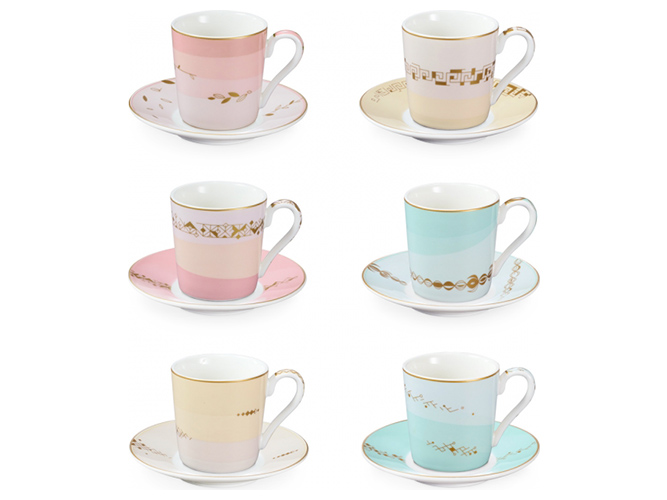 Чашка для эспрессо myCOFFEE Romance 90мл 8х6,5см, с блюдцем D11см (цена за набор 6шт) 06351