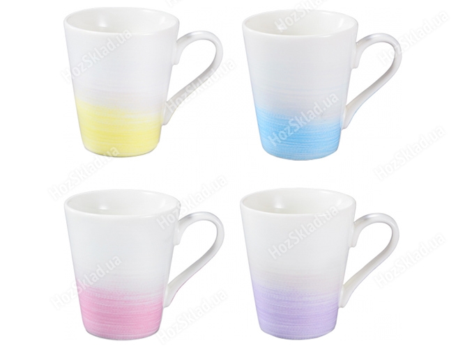 Чашка myCOFFEE Pastels 12х8,5х10см 320мл (цена за набор 4шт) 06405