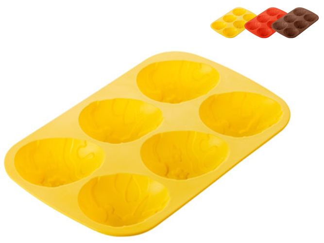 Форма для 6 пасхальных яиц DELICIA SILICONE силиконовая 29х18см 42878