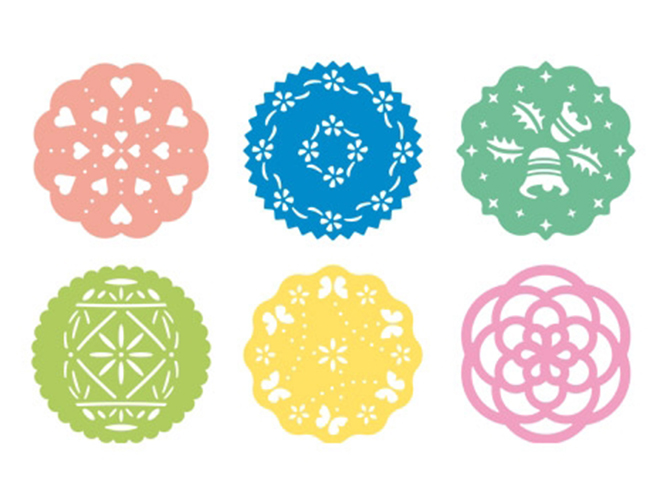 Трафареты для украшения DELICIA D21см (цена за набор 6шт) 41932