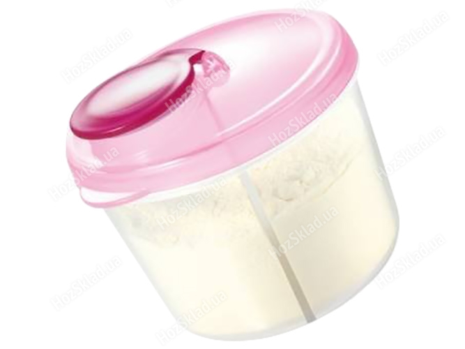 Контейнер для сухого молока PAPU PAPI, рожевий 300мл 00106