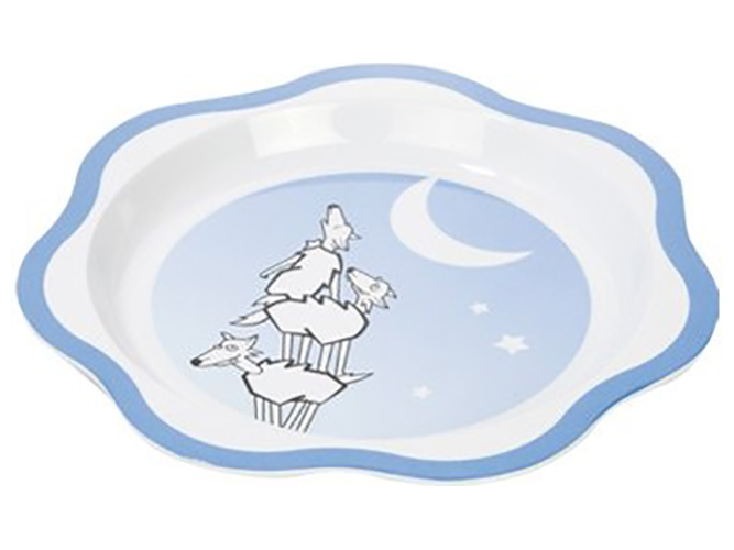 Тарелка BAMBINI волк меламиновая 22см 44162