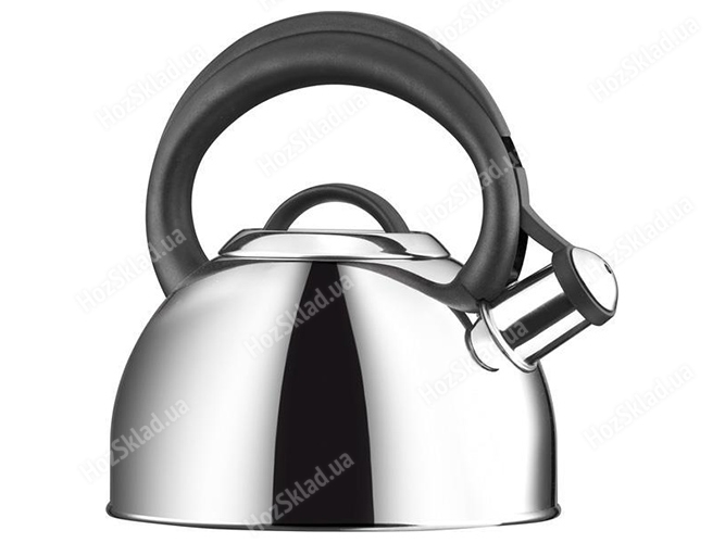 Чайник CORONA со свистком, нержавеющая сталь, многослойное термоаккумулирующее дно 2л 39243