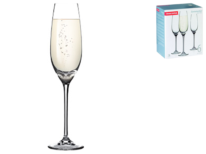 Келихи для шампанського Sommelier, 210мл (ціна за набір 6шт) 39168