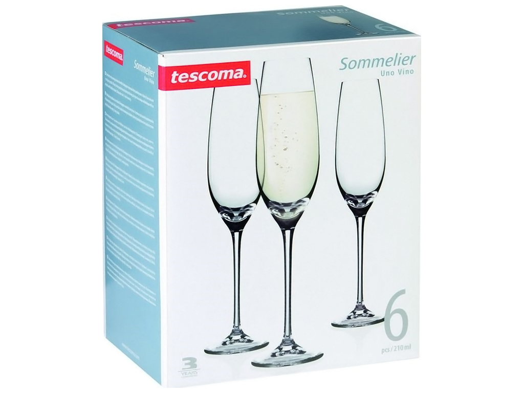 Келихи для шампанського Sommelier, 210мл (ціна за набір 6шт) 39168