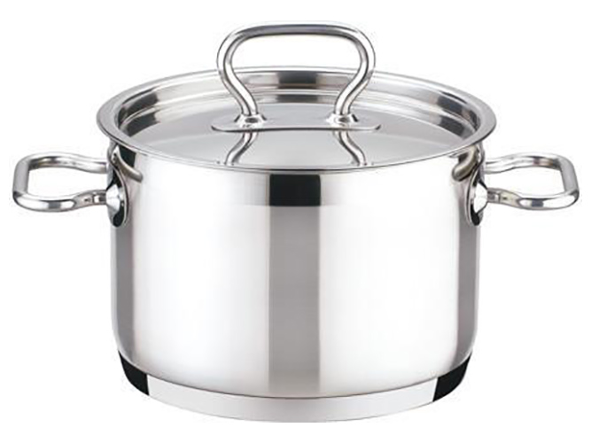 Кастрюля высокая HOME PROFI с крышкой D14см 1,5л 18231