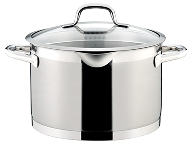 Каструля висока President з кришкою для зціджування, 24см, 7л, 77375