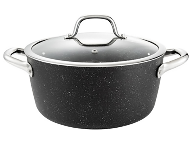 Каструля President Stone з кришкою, 24см, 4,5л, 95782