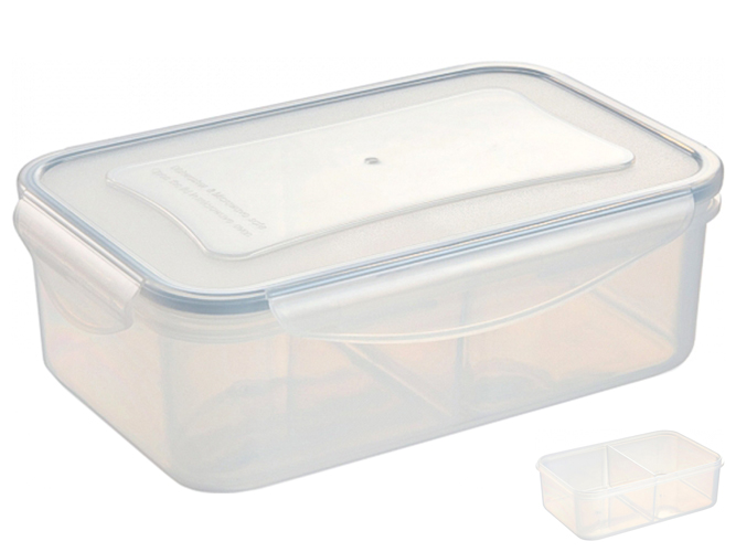 Контейнер с 2 вставками Freshbox, прямоугольный, 1,2л, 21100