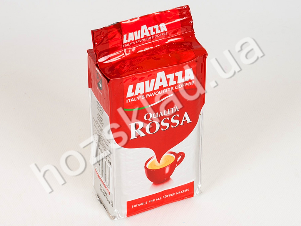 Кофе натуральный молотый Lavazza "Qualita Rossa" 250гр в брикете, Италия