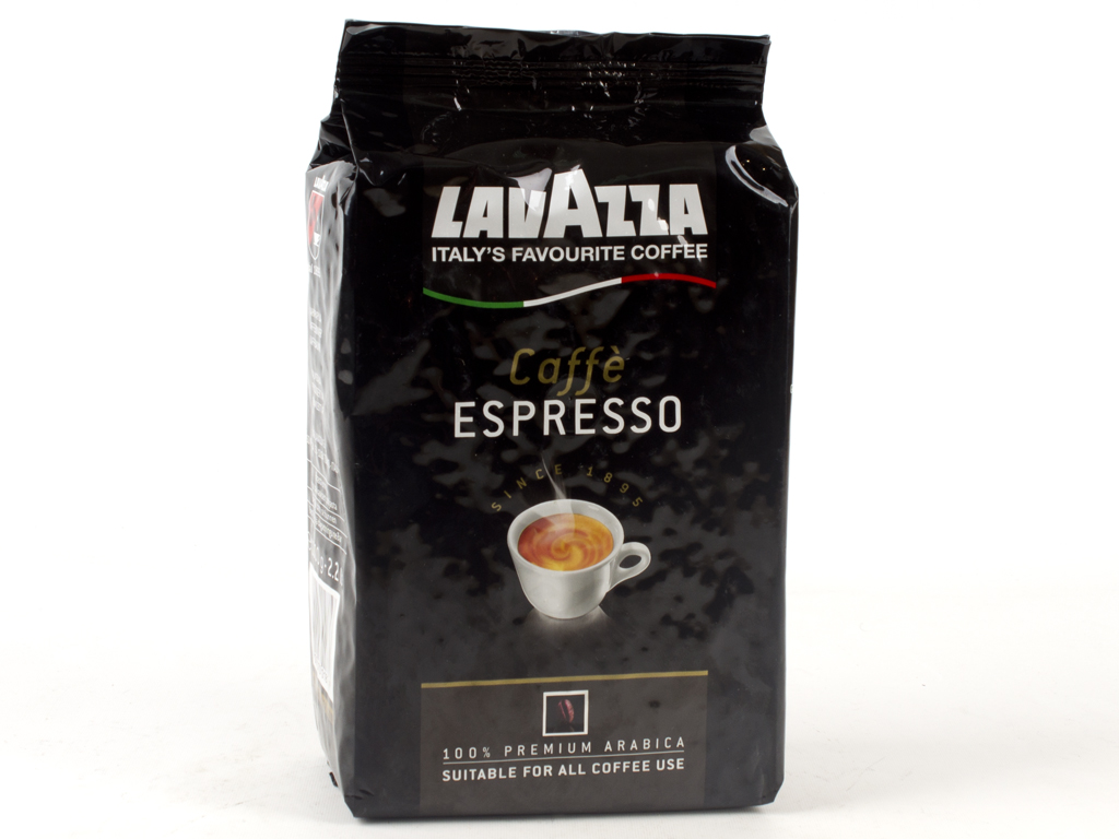 Кофе натуральный в зернах Lavazza "Caffe Espresso" 1000гр в брикете, Италия