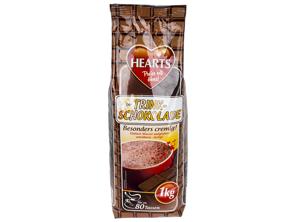 Капучино Hearts "Trink Schokolade" 1000г в брикете, Германия