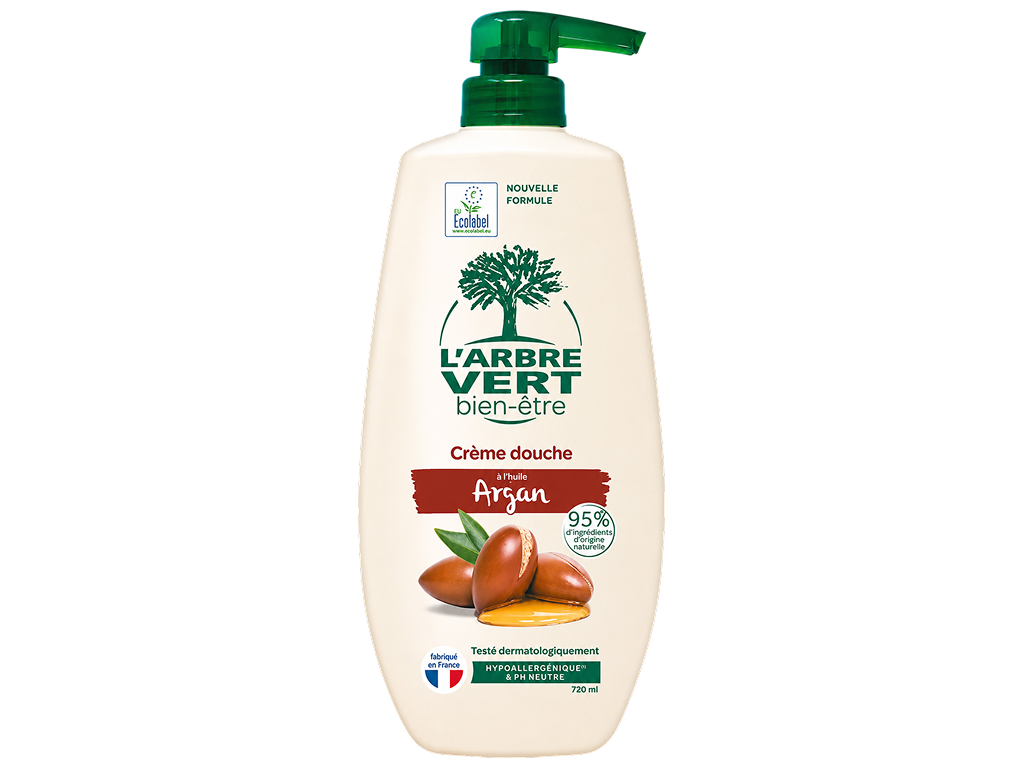 Крем-гель для душа L’Arbre Vert Argan, питательный, с экстрактом арганы, 720 мл