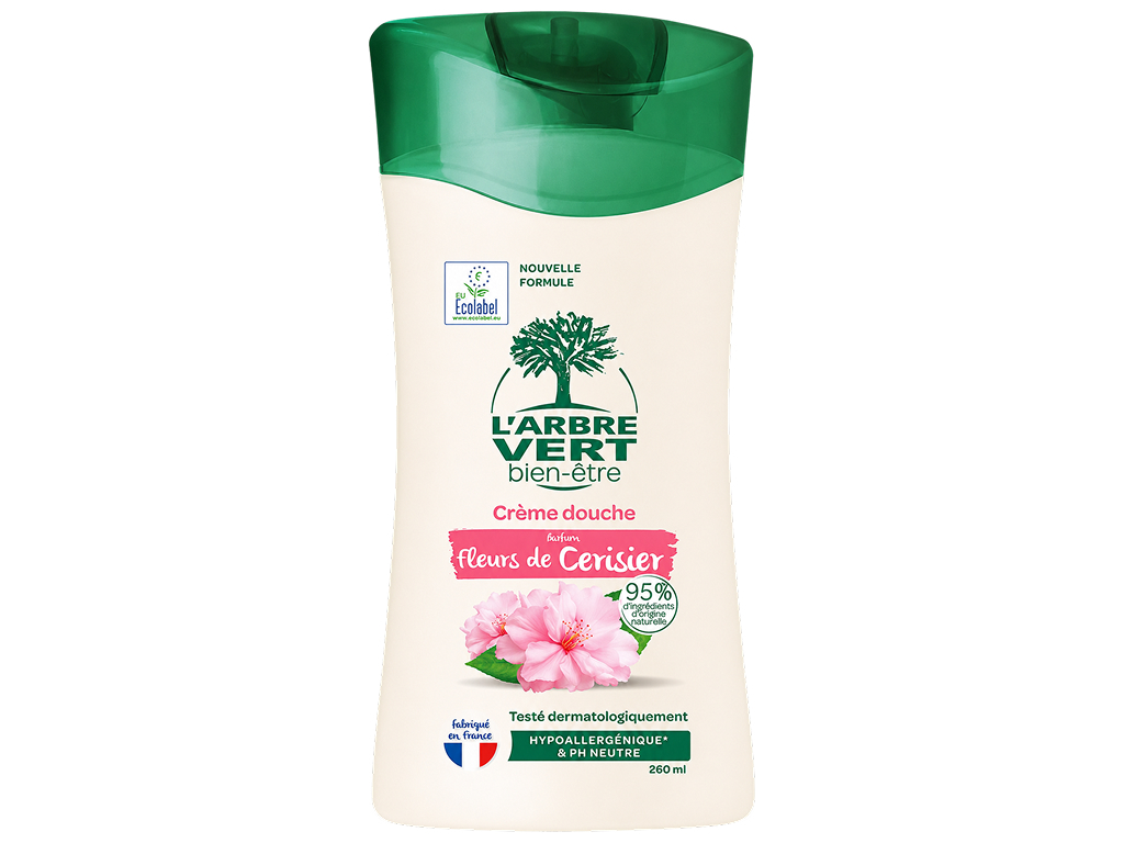 Крем-гель для душа L’Arbre Vert Cherry Blossom, с ароматом цветущей вишни, 260 мл Крем-гель для душа L’Arbre Vert Cherry Blossom, с ароматом цветущей вишни, 260 мл