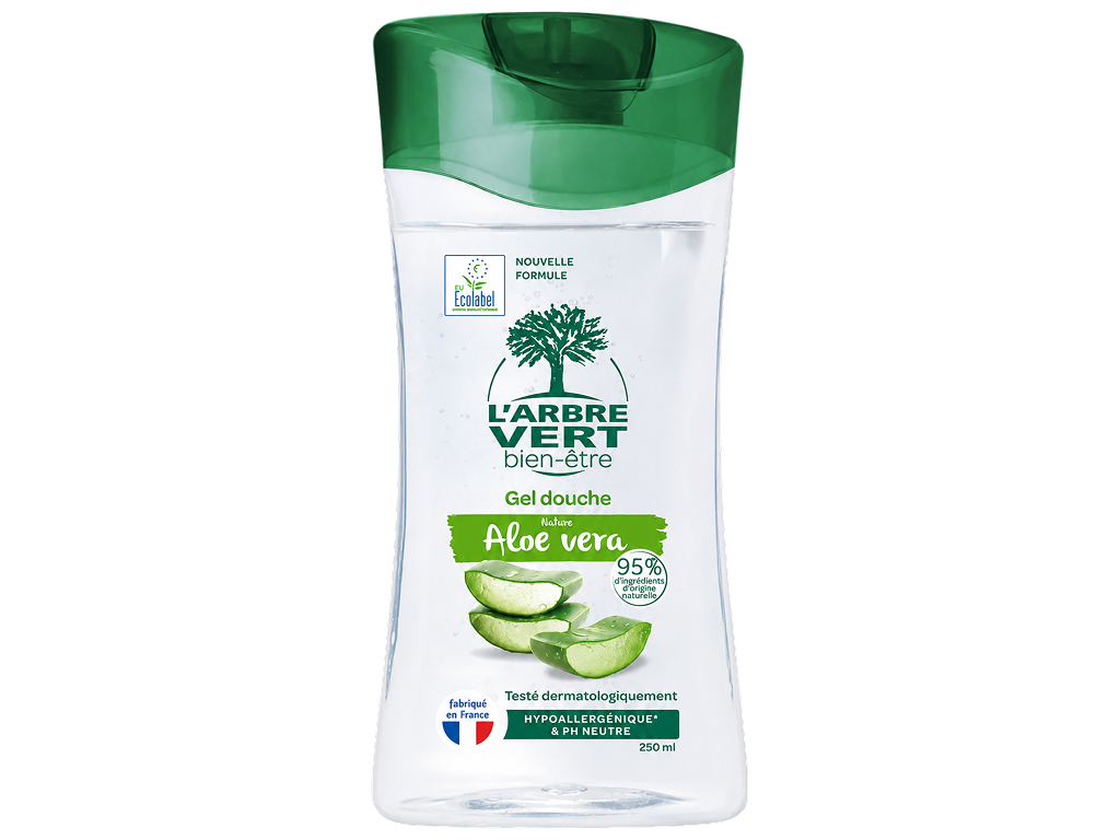 Гель для душа L’Arbre Vert Aloe Vera, гипоаллергенный, 260 мл