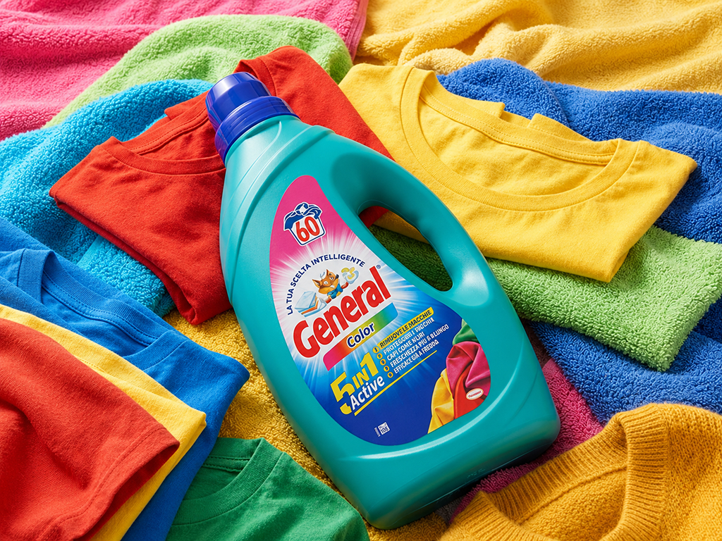 Гель для стирки цветного белья General Color 5в1, 2,4л, 60 стирок