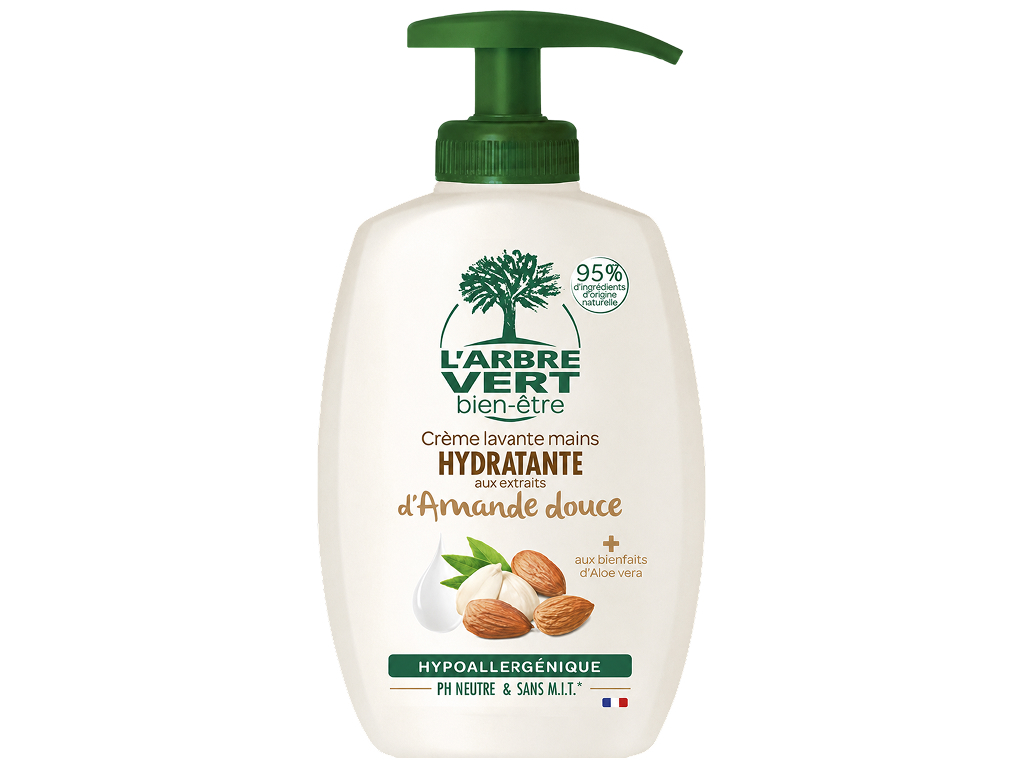 Крем-мыло для рук L’Arbre Vert Sweet Almond, с дозатором, 300 мл