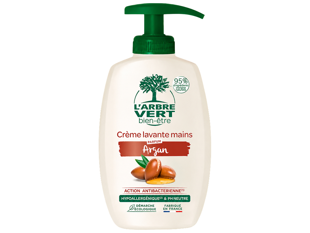 Крем-мыло для рук L’Arbre Vert Argan, с дозатором, 300 мл