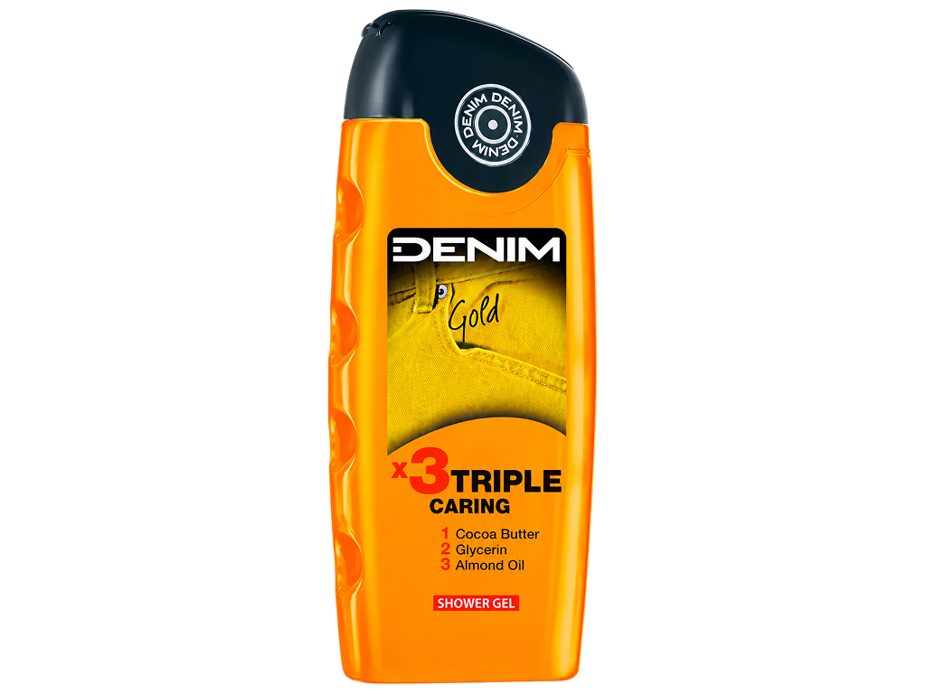 Мужской гель для душа Denim Gold Triple Caring, 400мл Мужской гель для душа Denim Gold Triple Caring, 400мл