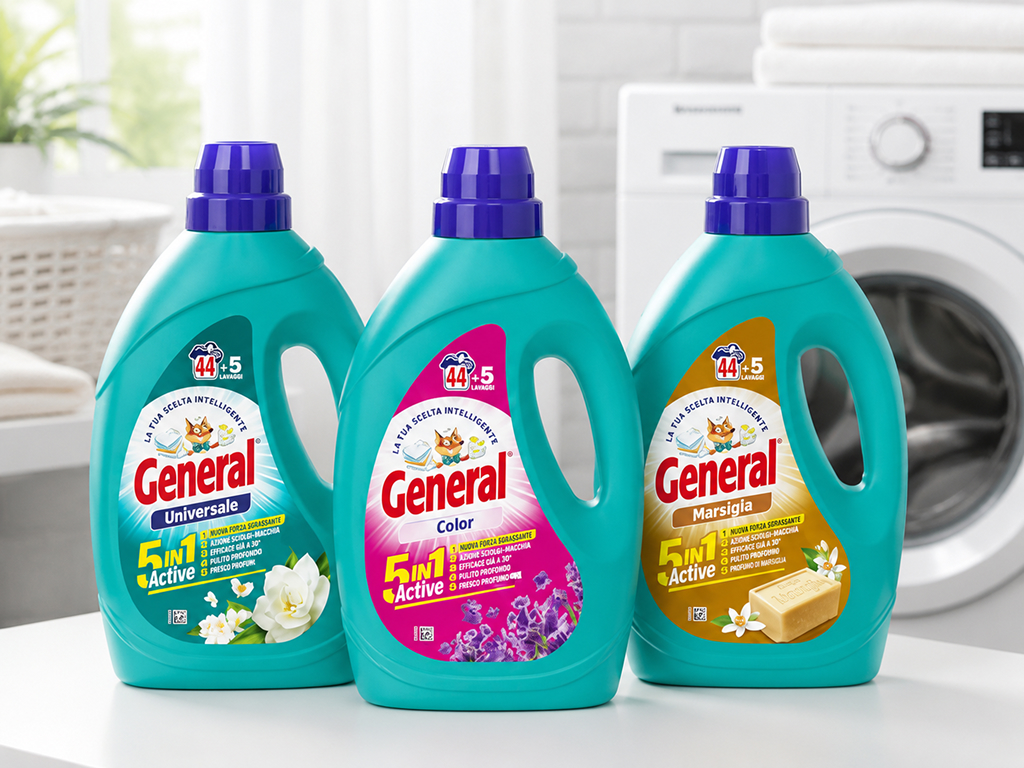 Гель для стирки цветного белья General Color 5в1, 1,98л, 49 стирок
