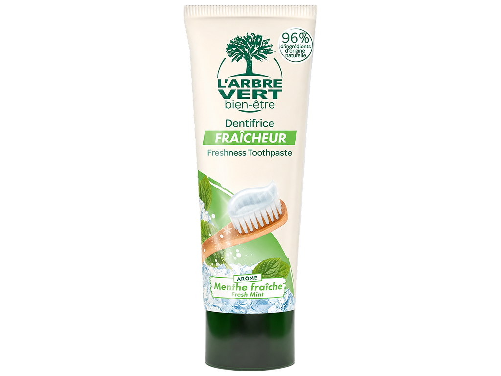 Зубная паста освежающая L’Arbre Vert Fresh Mint, со вкусом свежей мяты, 75 мл