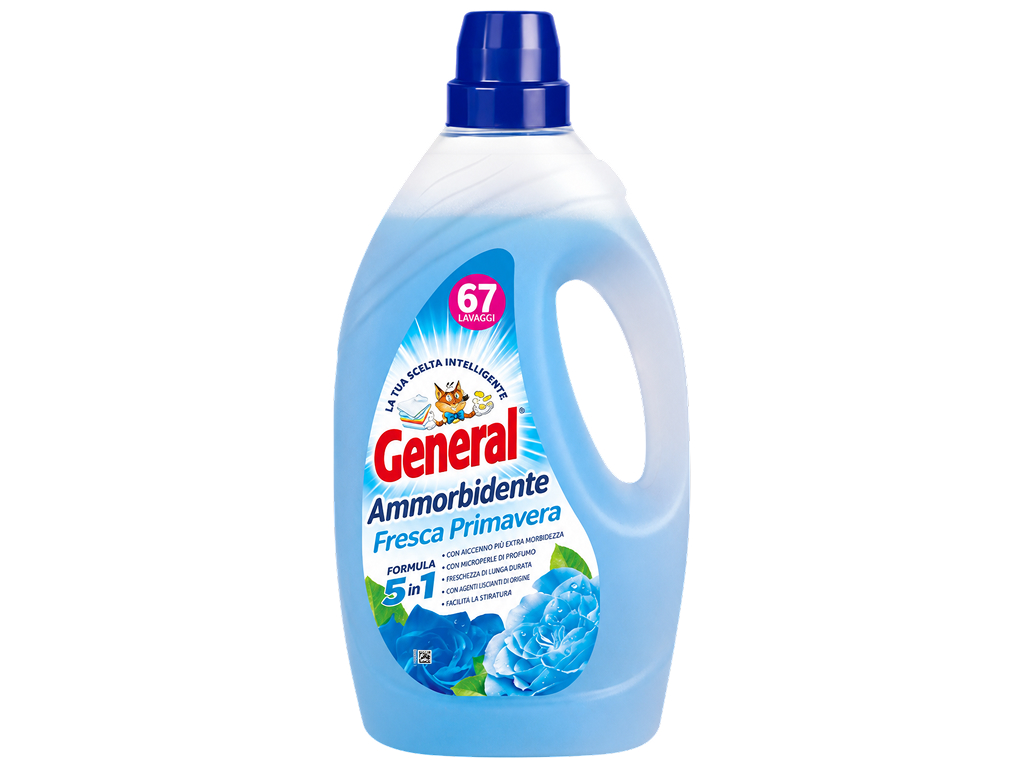 Кондиционер для белья General Fresca Primavera 5в1, 2,7л, 67 стирок Кондиционер для белья General Fresca Primavera 5в1, 2,7л, 67 стирок