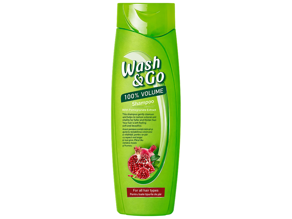 Шампунь Wash and Go с экстрактом граната, для окрашенных волос, 400 мл Шампунь Wash and Go с экстрактом граната, для окрашенных волос, 400 мл