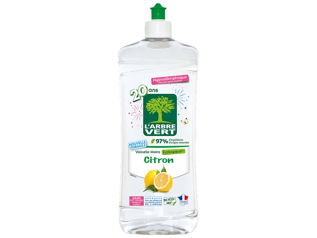 Гель для мытья посуды L’Arbre Vert Lemon, гипоаллергенный, 750 мл Гель для мытья посуды L’Arbre Vert Lemon, гипоаллергенный, 750 мл