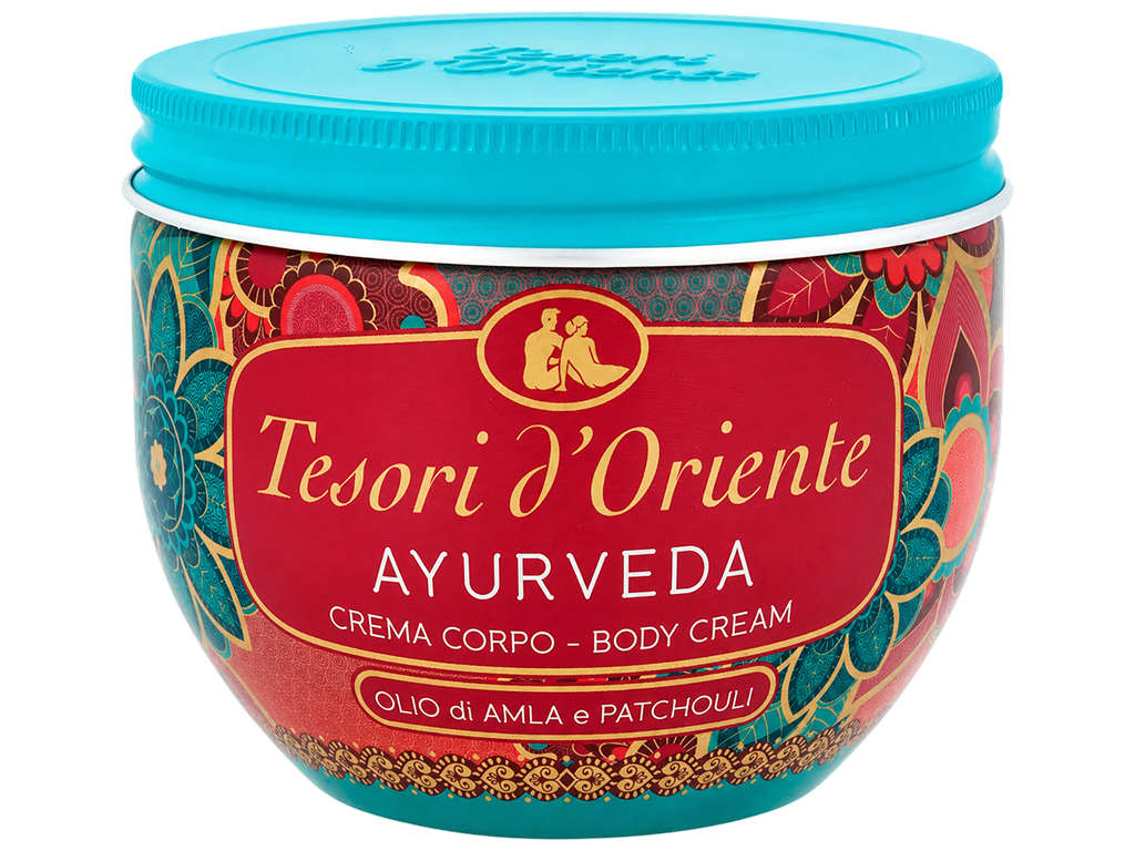Крем для тіла Tesori d'Oriente Ayurveda, амла та пачулі, зволожувальний, 300 мл