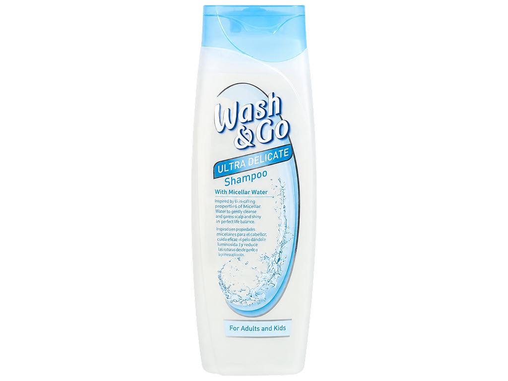 Мицеллярный шампунь Wash and Go Ultra Delicate, для всех типов волос, 400 мл