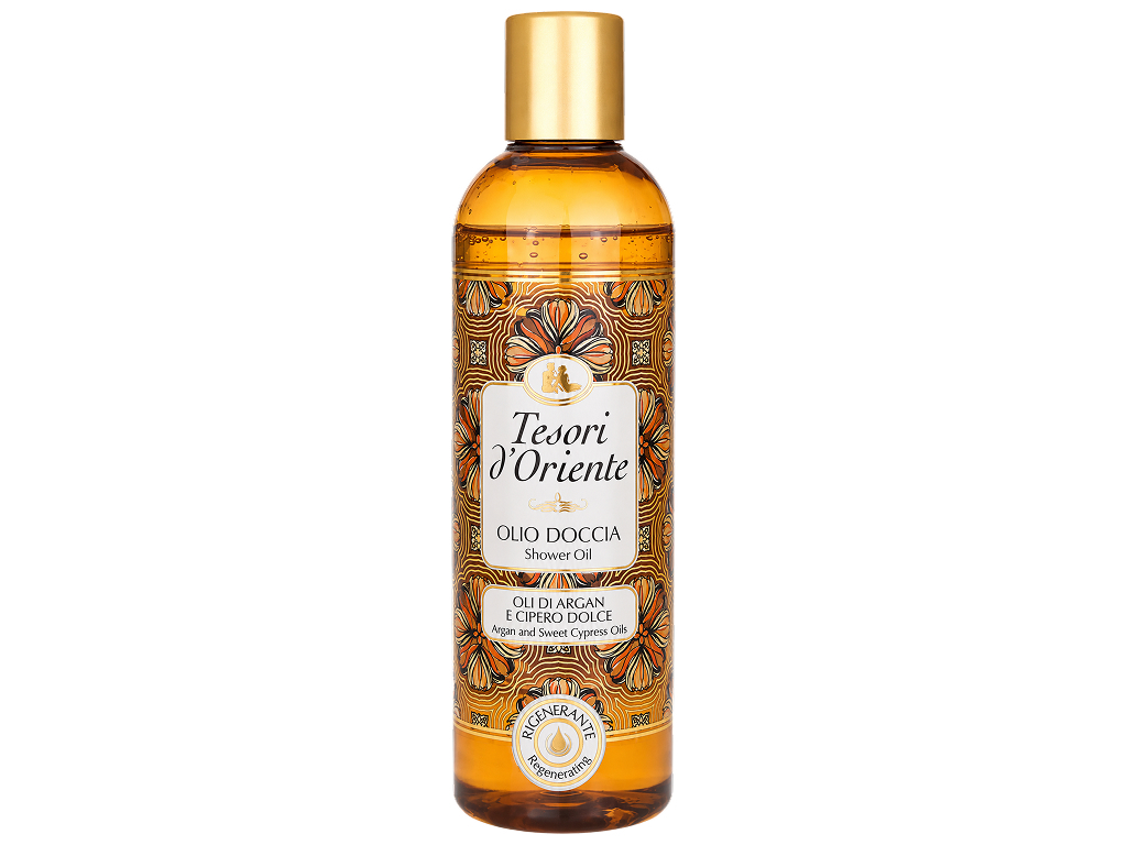 Олія для душу Tesori d'Oriente Oli di Argan & Cyperus, парфумована, 250 мл