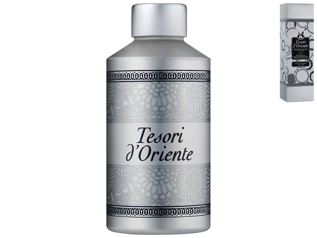 Аромадифузор Tesori d'Oriente Muschio Bianco, білий мускус, палички, 200 мл