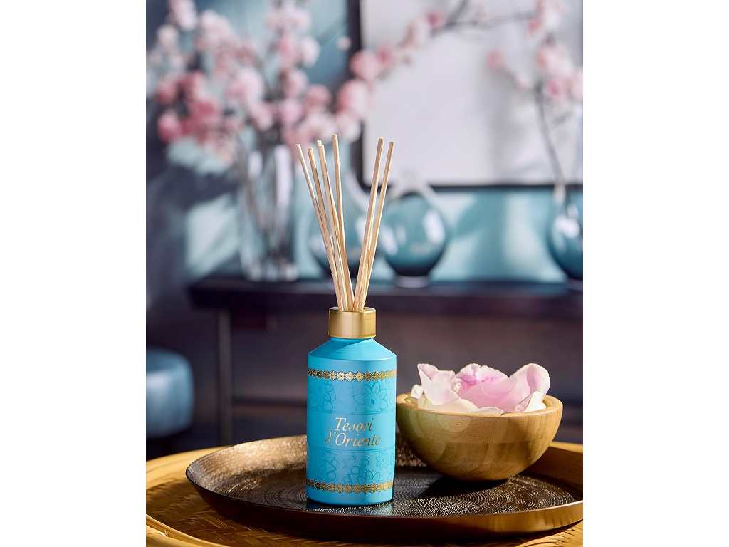 Аромадиффузор Tesori d'Oriente Ayurveda, восточный аромат с ротанговыми палочками, 200 мл