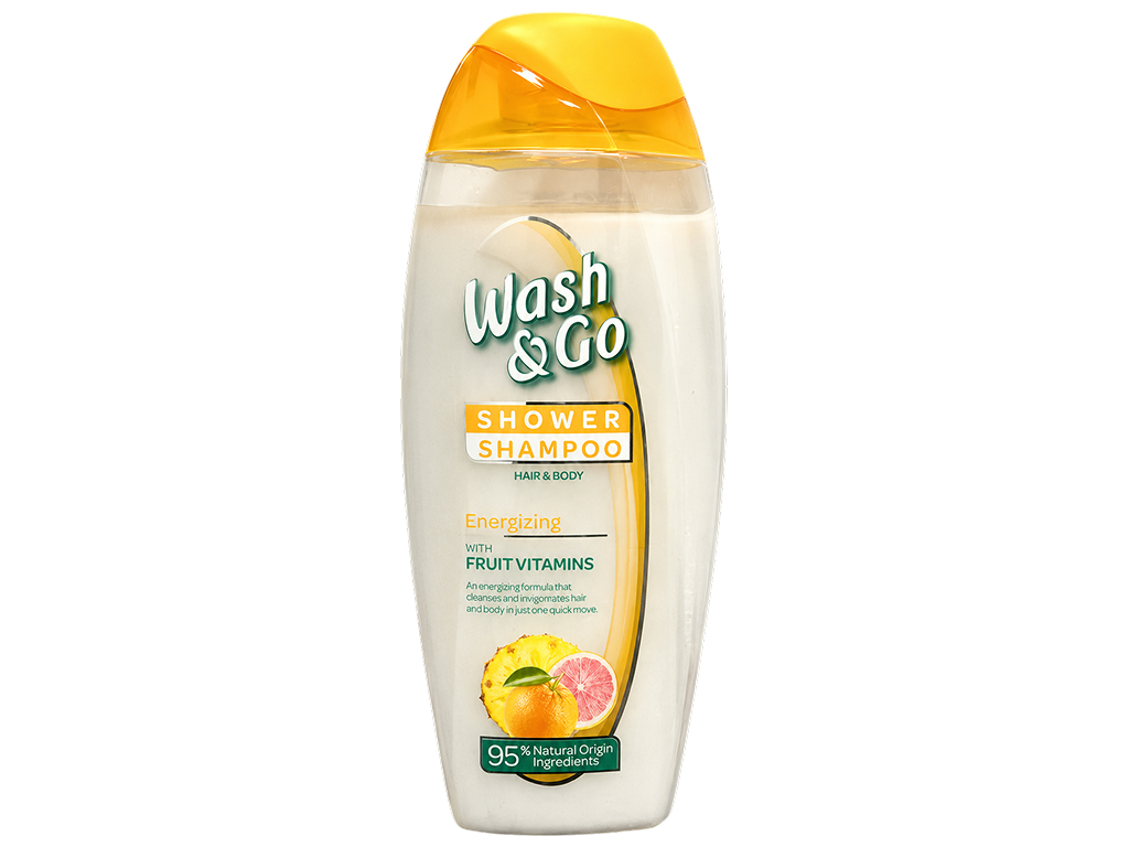 Шампунь-гель для душа Wash and Go 2 в 1, с фруктовыми соками, 250 мл