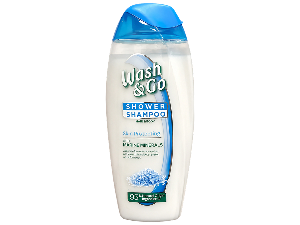 Шампунь-гель для душа Wash and Go 2 в 1, с морскими минералами, 250 мл Шампунь-гель для душа Wash and Go 2 в 1, с морскими минералами, 250 мл