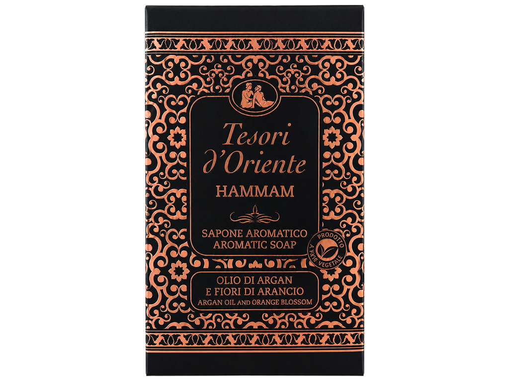 Парфюмированное твёрдое крем-мыло Tesori d'Oriente Hammam, аргановое масло и цветок апельсина, 125 г