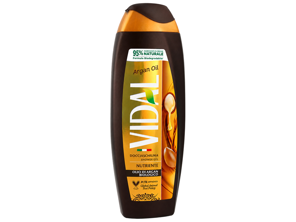 Гель для душа Vidal Argan Oil, с аргановым маслом, 500мл