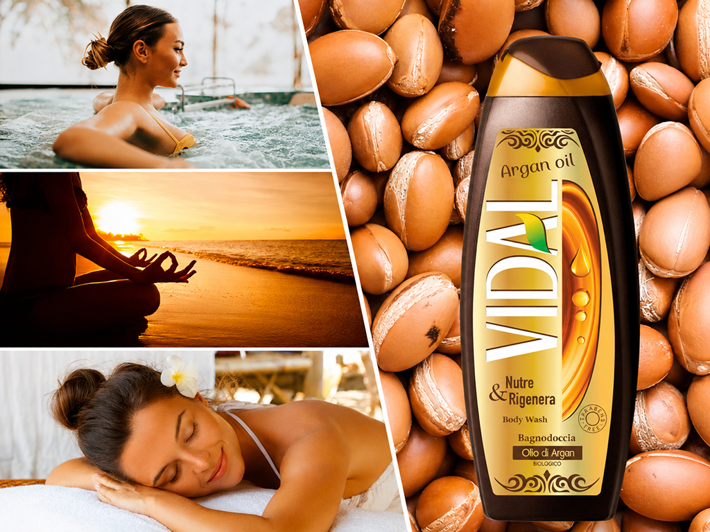 Гель для душа Vidal Argan Oil, с аргановым маслом, 500мл