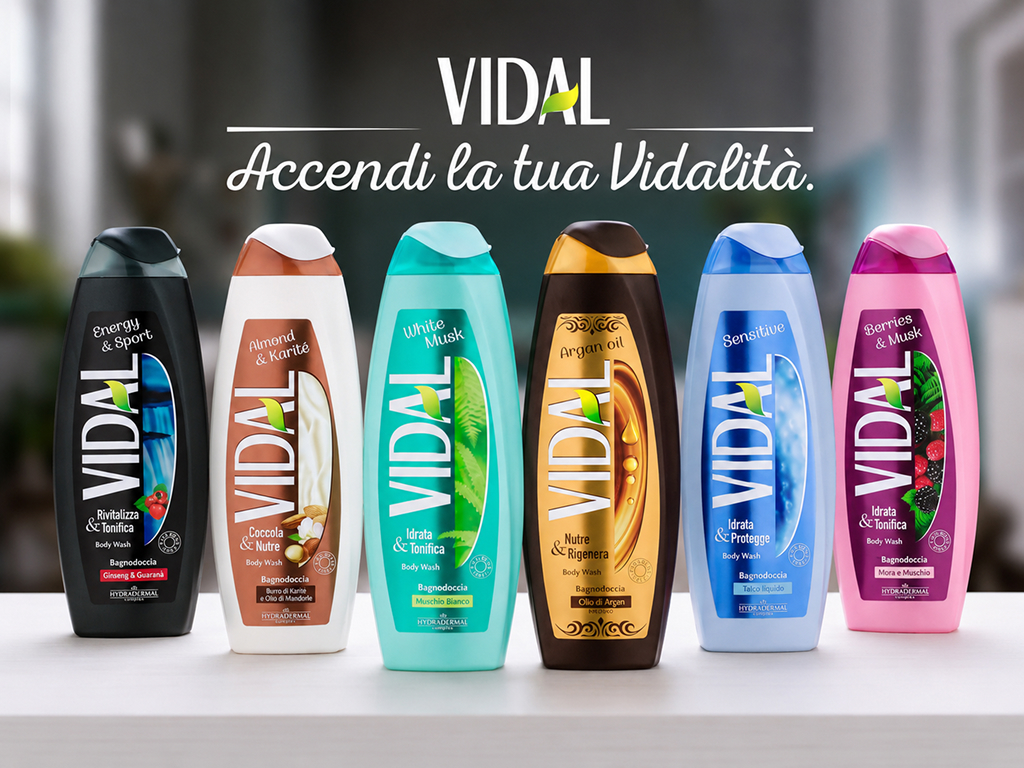 Гель для душа Vidal Argan Oil, с аргановым маслом, 500мл