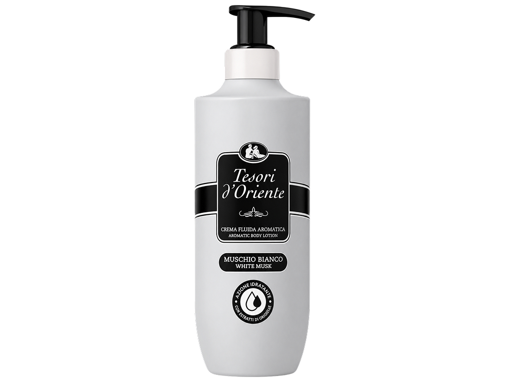Парфумований лосьйон для тіла Tesori d’Oriente White Musk, з помпою, 400 мл