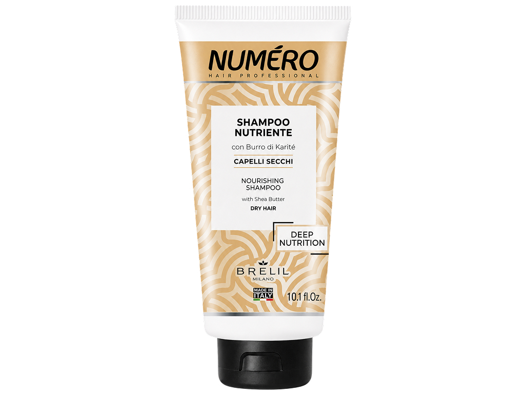 Поживний шампунь Brelil Numero Deep Nutrition з олією ши та авокадо, 300мл Поживний шампунь Brelil Numero Deep Nutrition з олією ши та авокадо, 300мл