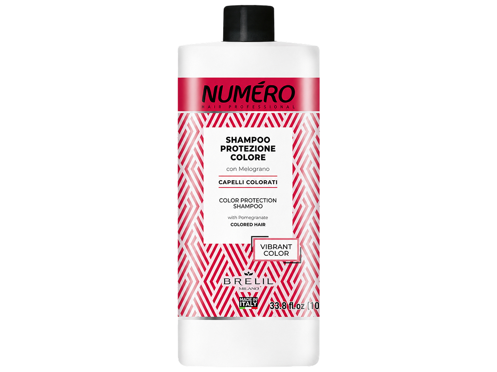 Шампунь для окрашенных волос Brelil Numero Vibrant Color с экстрактом граната, 1 л Шампунь для окрашенных волос Brelil Numero Vibrant Color с экстрактом граната, 1 л