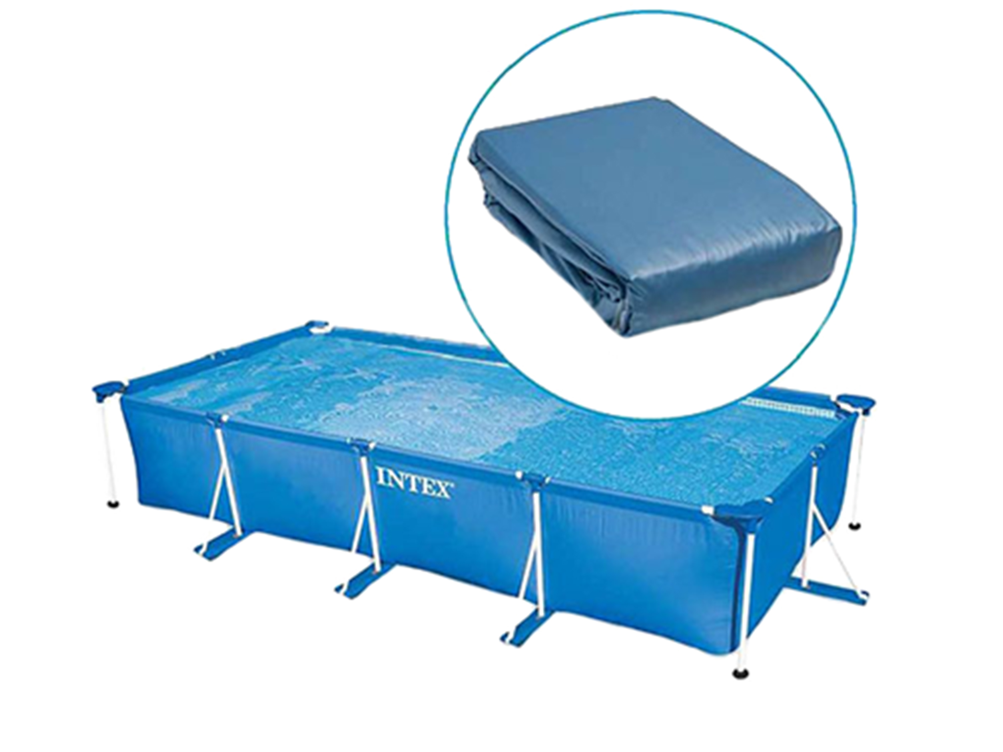 Ткань прямоугольной формы для каркасных бассейнов. Intex 10944