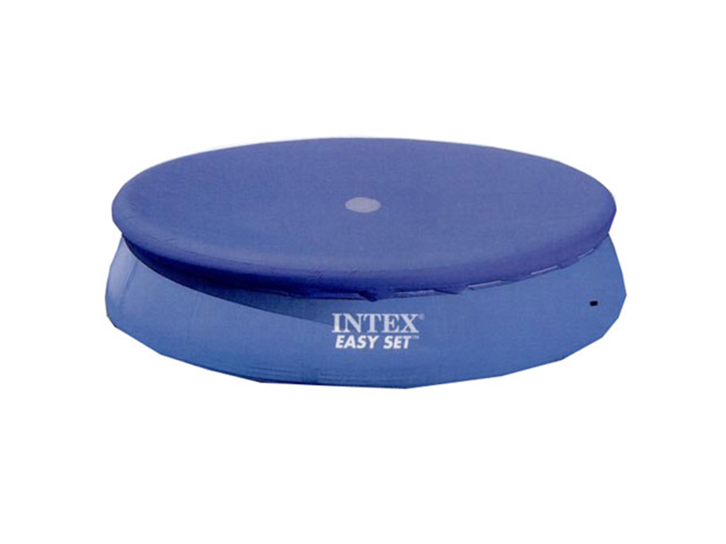 Тент-покривало теплозберігаюче Intex 28020, ПВХ з осередками повітря, для круглого басейну 244 см